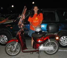 Miriam and her bike